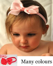 grosgrain bow baby headband