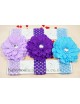 Comfy Crochet Diamond Peony Baby Headband