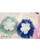 Crochet Tulle Flower Baby Headband