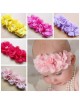 Triple Chiffon Flower & Pearl Luxury Baby Headband