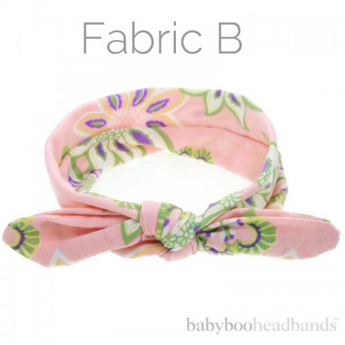 Floral topknot baby headband collection
