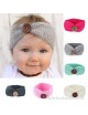 Luxury Button Handmade Knitted Baby Headwrap