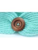 Luxury Button Handmade Knitted Baby Headwrap