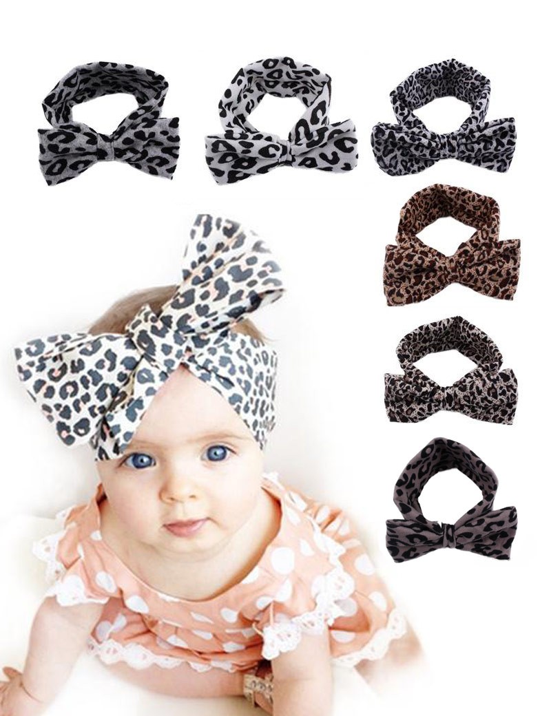 leopard print headband baby