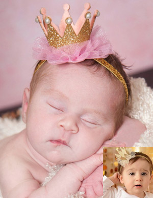 Crown Perfection Baby Headband