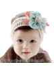 Crochet magnolia flower baby headband 