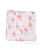 Luxury Swaddle Blanket and Headband Set - Fabulous Flamingo