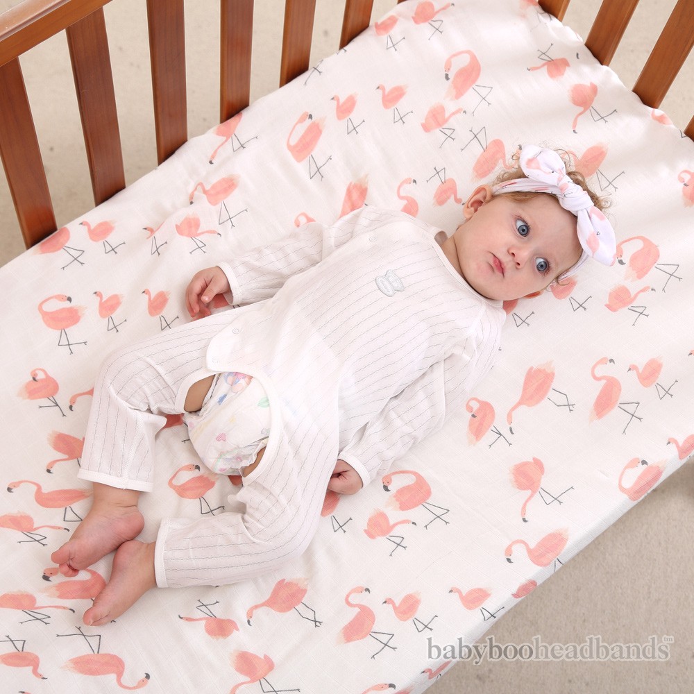 flamingo swaddle blanket