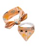 Luxury Bib & Baby headband Set - Peach Perfection