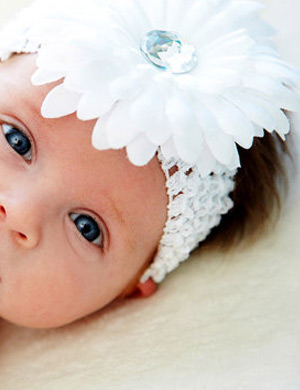 Comfy Crochet Luxury Flower Baby Headband
