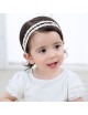Lucia - Luxury Dual Flower & Lace Baby Headband