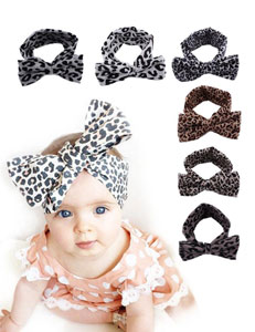 leopard print baby headband